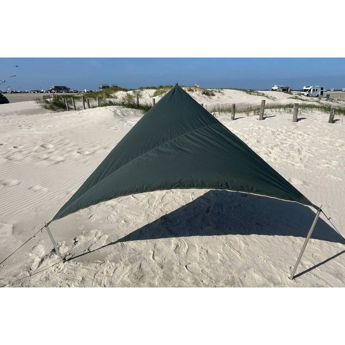 BENT Verbindbares Sonnensegel TC-Zip-Canvas Single Jungle - RV Ocker - 50242