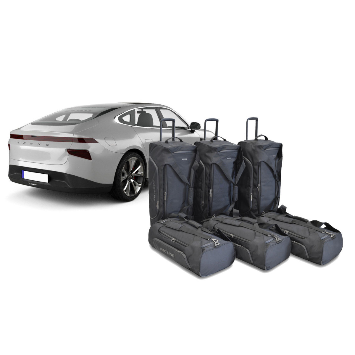 Car Bags Pro-Line X10101SP XPENG P7 Bj- 21- heute Reisetaschen Set- Auf Ihr Auto massgeschneidert- Das Original