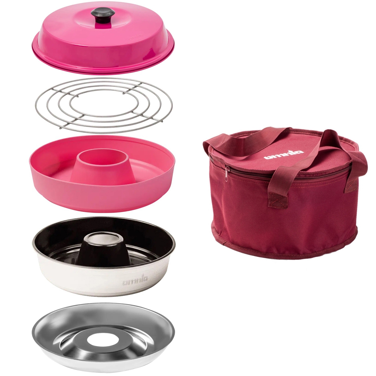 Omnia Backofen Set 4.0 rosa - Omnia Artikelnummern- 1030 1105 1513 1310 1104 1401