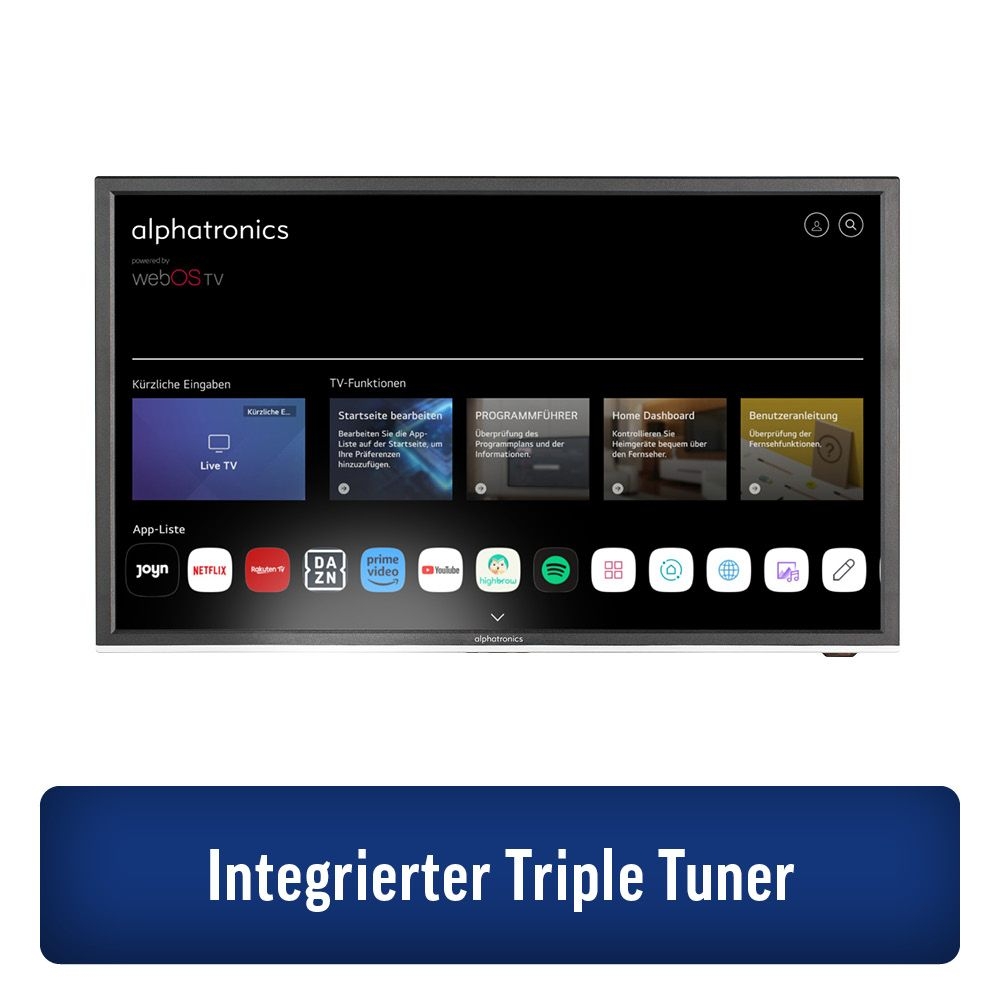 ALPHATRONICS K-19 SBW- SMART TV 19- -47 cm- Triple Tuner- BT 5.0- schwarz - 990761