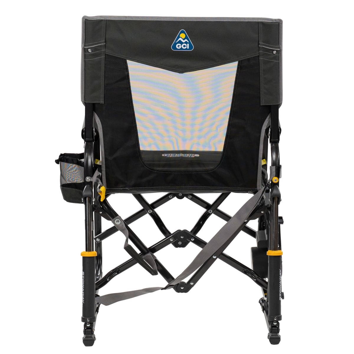 GCI faltbarer Schaukelstuhl Stowaway Rocker mit Seitentisch Dark Charcoal GCI faltbarer Schaukelstuhl Stowaway Rocker mit Seitentisch Dark Charcoal - 379339