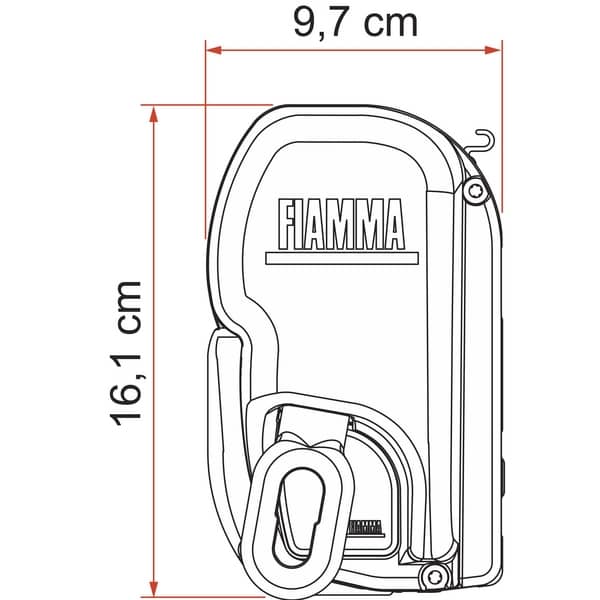 FIAMMA Markise F45 L 550 Royal grey Gehaeuse weiss Art- Nr. 06530B01R