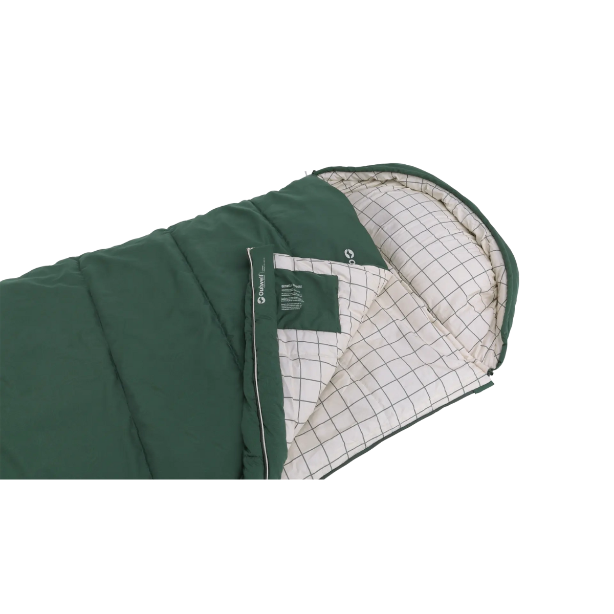 Outwell Camper Prime Green Deckenschlafsack- Zipper links- 235x90 cm - 230499
