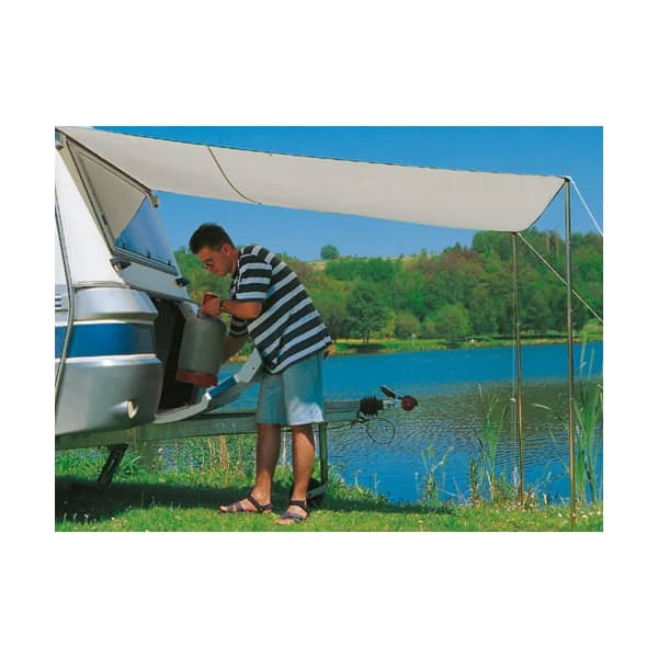 DWT Sonnnenvordach Flora Gr. 4 350 x 240 cm mit 22 mm Aufstellstangen - 1873043