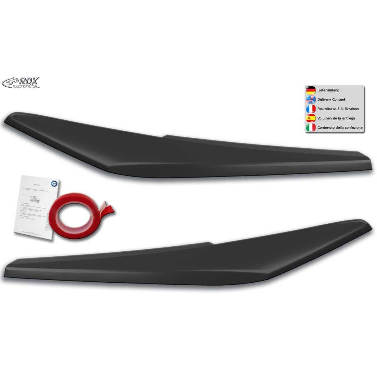 RDX Racedesign Scheinwerferblenden Boeser Blick fuer AUDI Q2 GA ab Bj. 2016 - RDSB161