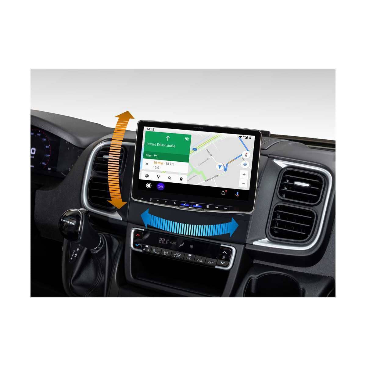 ALPINE HALO 9 Digital-Media-Station schwenkbar Ford Transit Custom