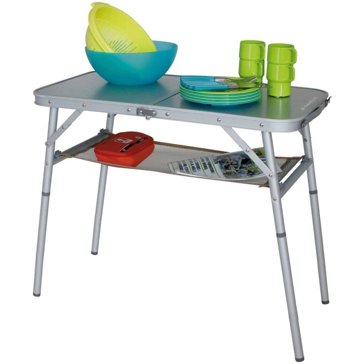 EuroTrail Campingtisch ST. REMY 80 x 40 cm Grau - ETCF0776