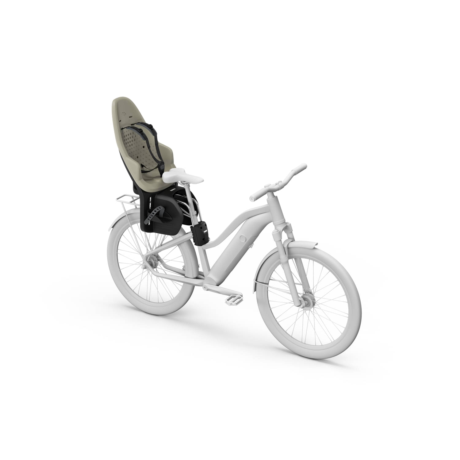 THULE Yepp 2 Maxi Fahrradkindersitz Rahmenmontage Soft Sand - 12041203