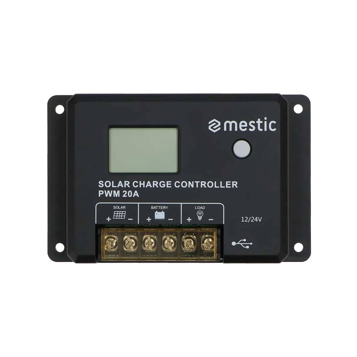 MESTIC MSC-2020 PWM-Solarregler, 12 V, 300 W, 20 A MESTIC MSC-2020 PWM-Solarregler- 12 V- 300 W- 20 A - 1519210