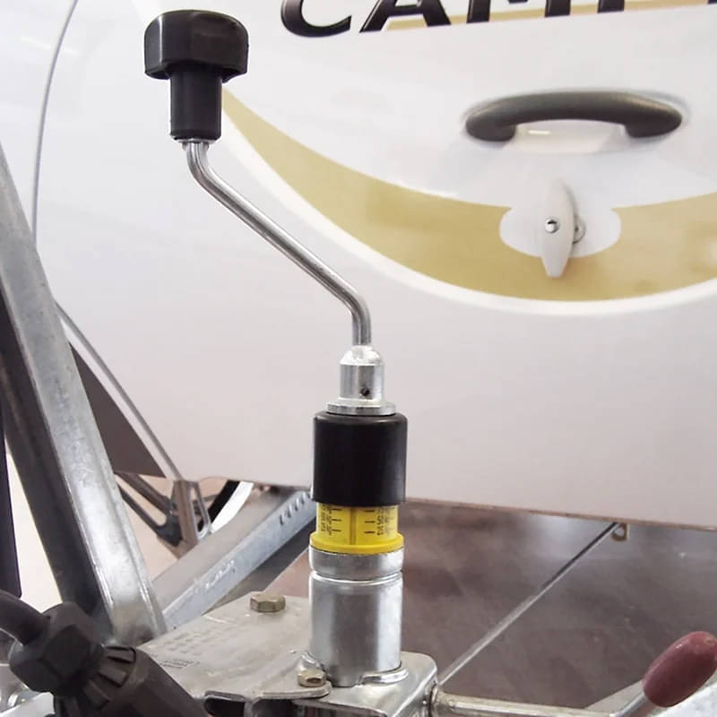 ProPlus Stützrad mit Stützlastanzeige Ø48 mm Kunststoff-Felge mit Vollgummi-Reifen 220 x 65 mm ProPlus Stuetzrad mit Stuetzlastanzeige Ø48 mm Kunststoff-Felge mit Vollgummi-Reifen 220 x 65 mm - 341510