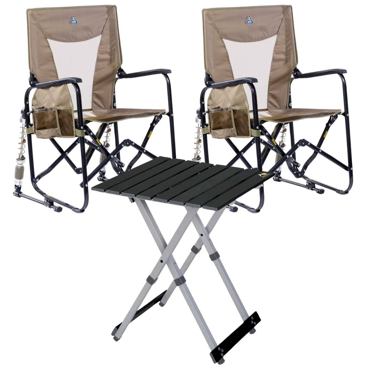 Set GCI Tisch Camp Table 20 & 2 Schaukelstühle Adjustable Rocker Aged Fatigue Set GCI Tisch Camp Table 20 - 2 Schaukelstuehle Adjustable Rocker Aged Fatigue - 450335 39126