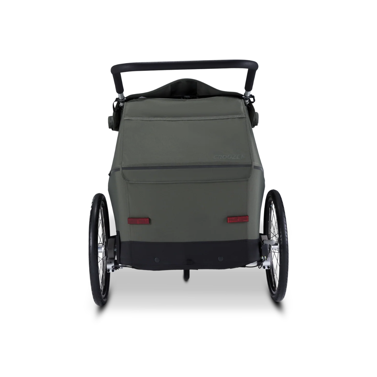 CROOZER Kinderfahrradanhaenger Kid Ellma 2 2in1-Set Moos Green - 121000925
