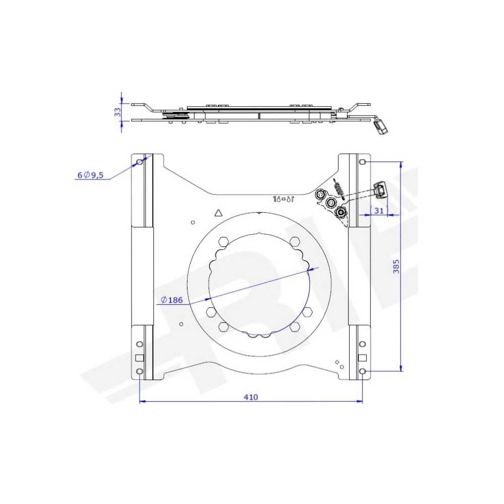 SCOPEMA Drehkonsole Fiat Ducato - Citroen Jumper - Peugeot Boxer ab Bj. 07-2006 Fahrerseite - CBTO16G3