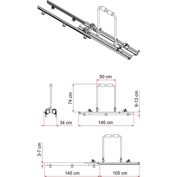 Fahrradtraeger FIAMMA Carry Bike Garage Slide Pro Bike