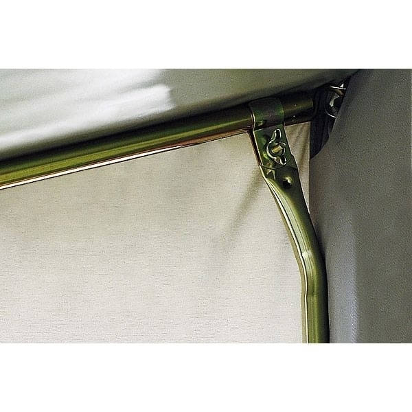 DWT Wohnwagen-Vorzelt Winter-Vorzelt CORTINA III Gr. 6 400 x 210 cm GRAU mit 28 mm Stahlgestaenge - 173336S28