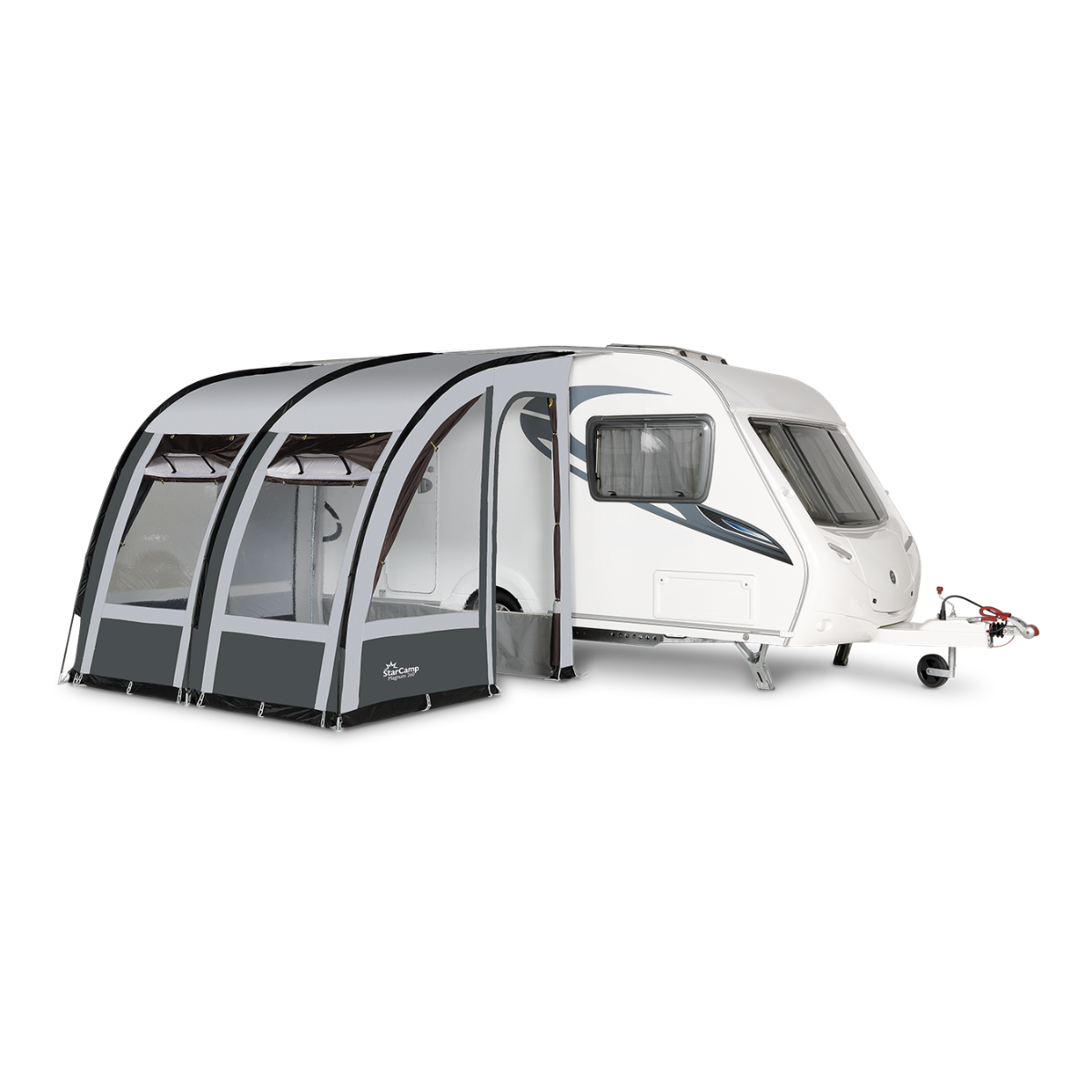 StarCamp Teil-Vorzelt MAGNUM Klimatex- 260x240 cm- Anbauhoehe 235-255 cm- 25 mm Stahlgestaenge - 10263