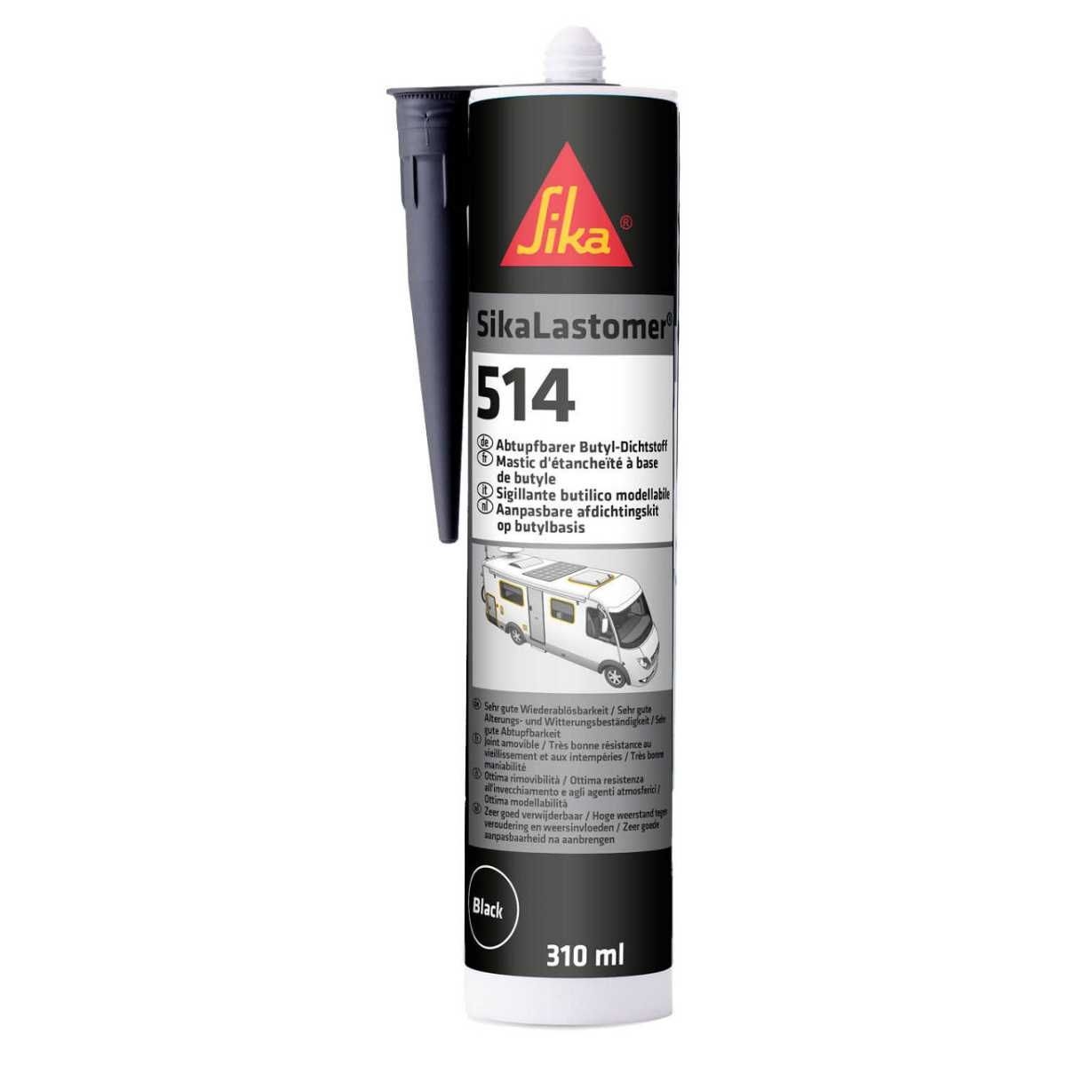 SIKA Butyldichtstoff SikaLastomer - 514 Schwarz 310 ml - 780435