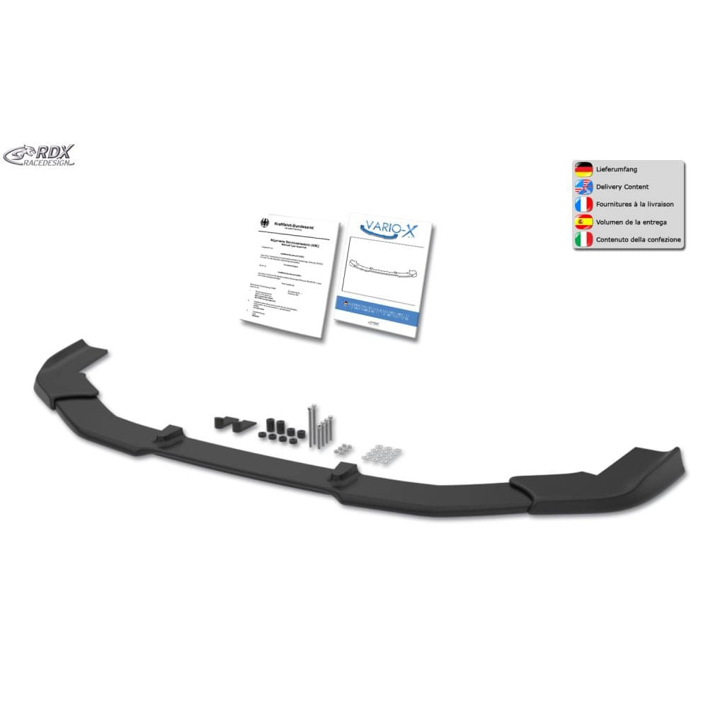RDX Frontspoiler Frontlippe VARIO-X CITROEN Jumpy-Spacetourer - PEUGEOT Expert-Traveller ab Bj. 24 - RDFAVX30277