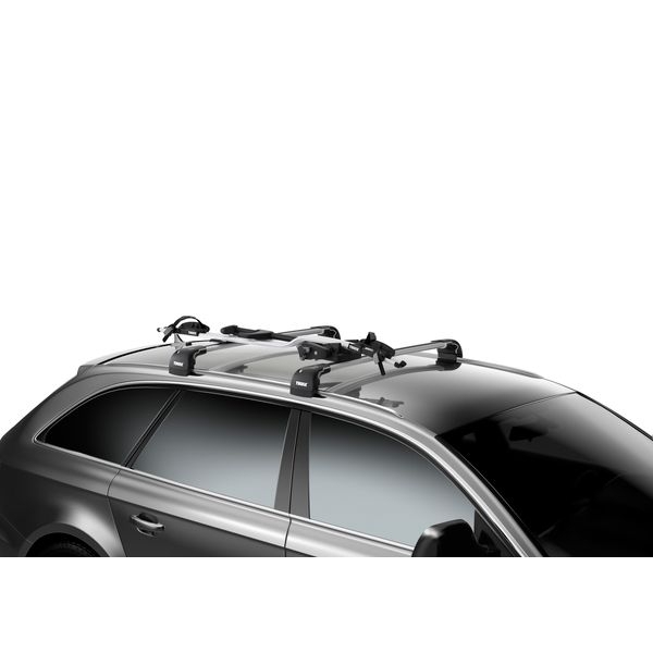 THULE 598 ProRide Fahrradtraeger Dach silber 2er Set Spar-Pack