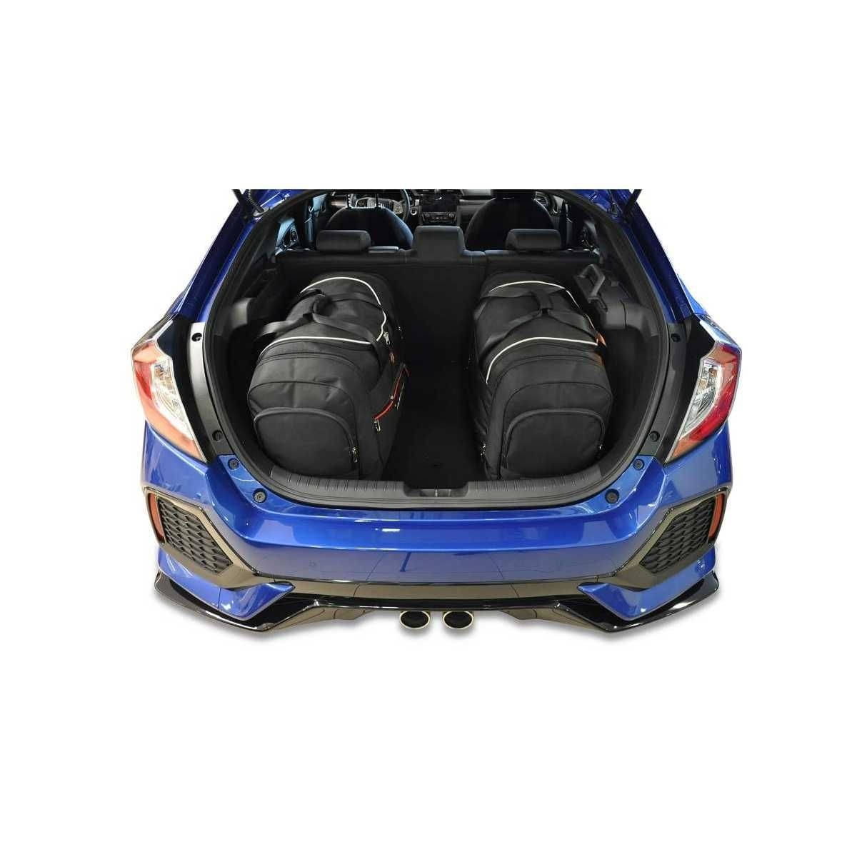 KJUST Kofferraum Taschen Set fuer HONDA CIVIC Schraegheck Bj. 2017-2021 4er-Set - 7016021