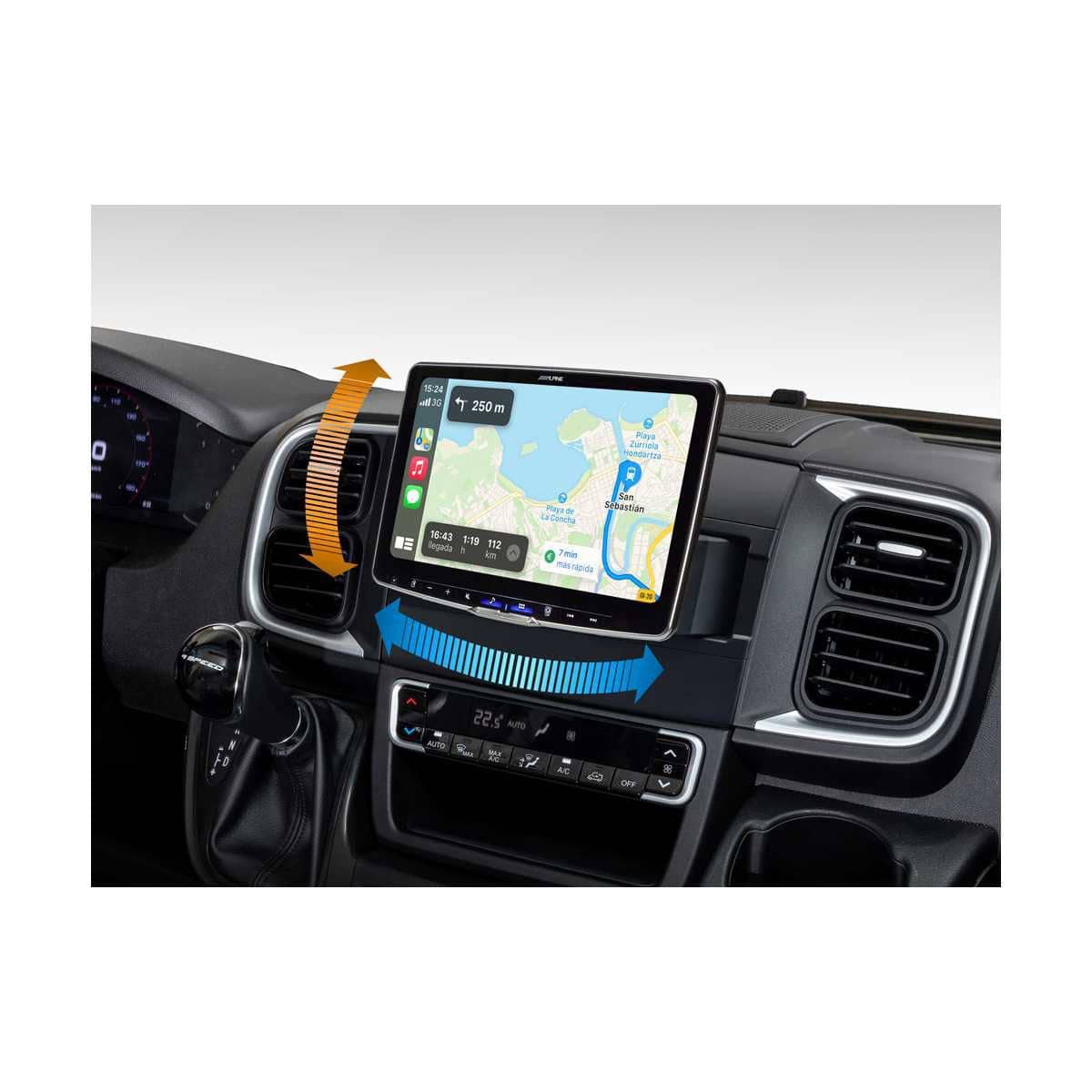 ALPINE HALO 9 Digital-Media-Station schwenkbar Ford Transit Custom