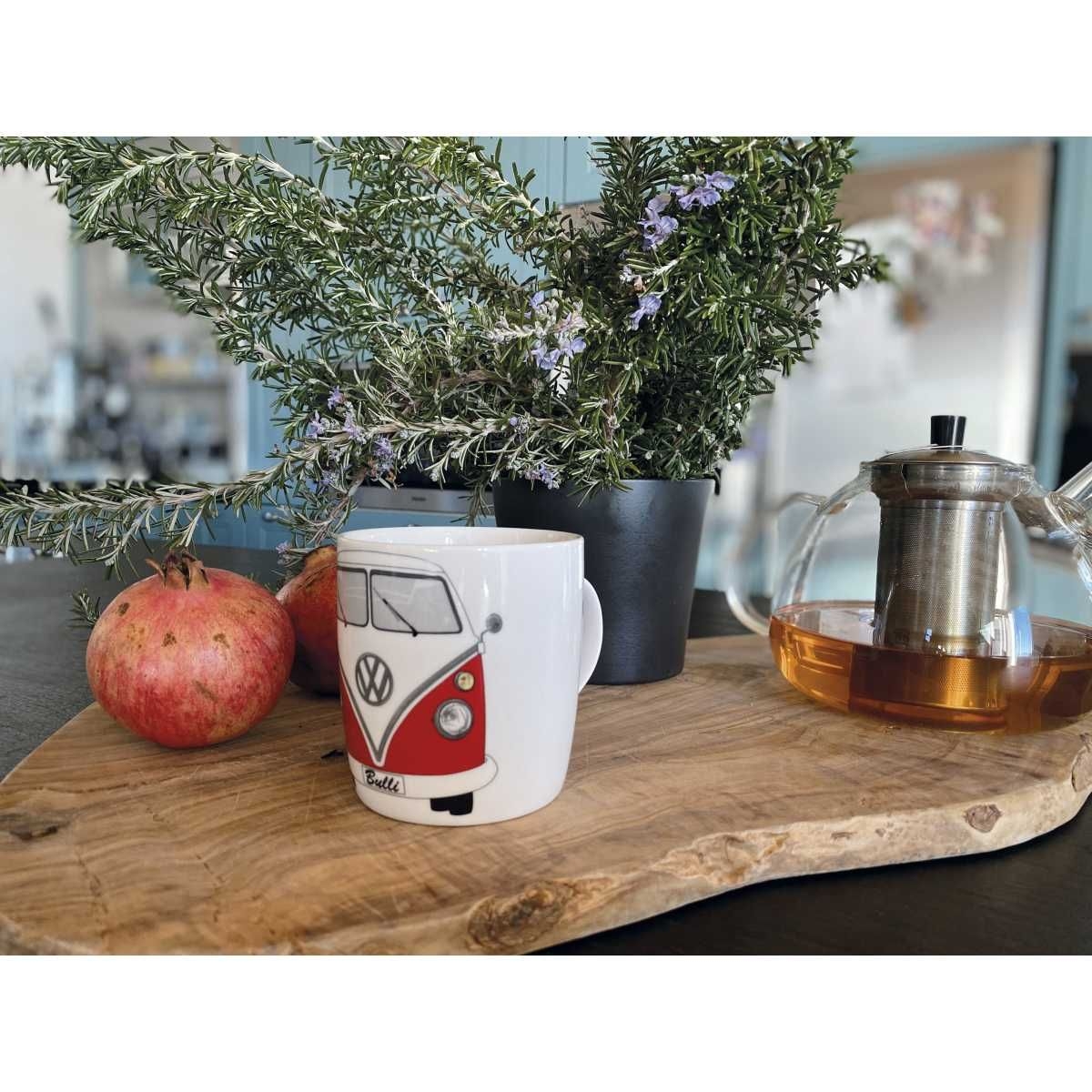 VW Collection VW T1 Bulli Bus Kaffeetasse rot-weiss - BUTA01