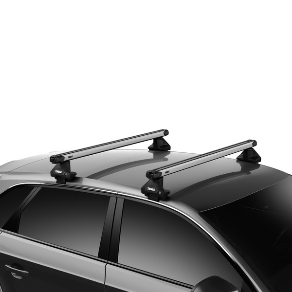 Kompletter THULE Dachtraeger Evo mit ausziehbaren SlideBar Aluschienenprofilen