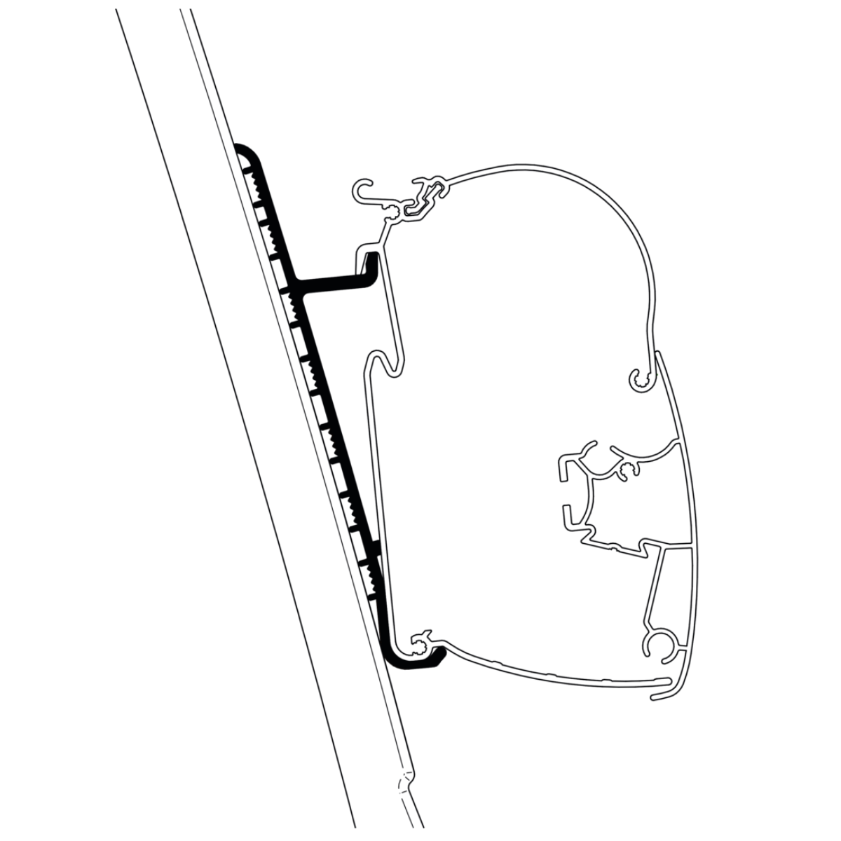 THULE Adapter Kit Fiat Ducato H3 für Markise 5200 309999 THULE Adapter Kit Fiat Ducato H3 fuer Markise 5200 309999