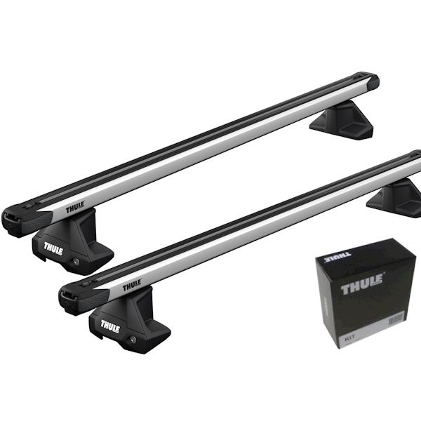 Kompletter Thule Dachtraeger Evo mit ausziehbaren SlideBar Aluschienenprofilen