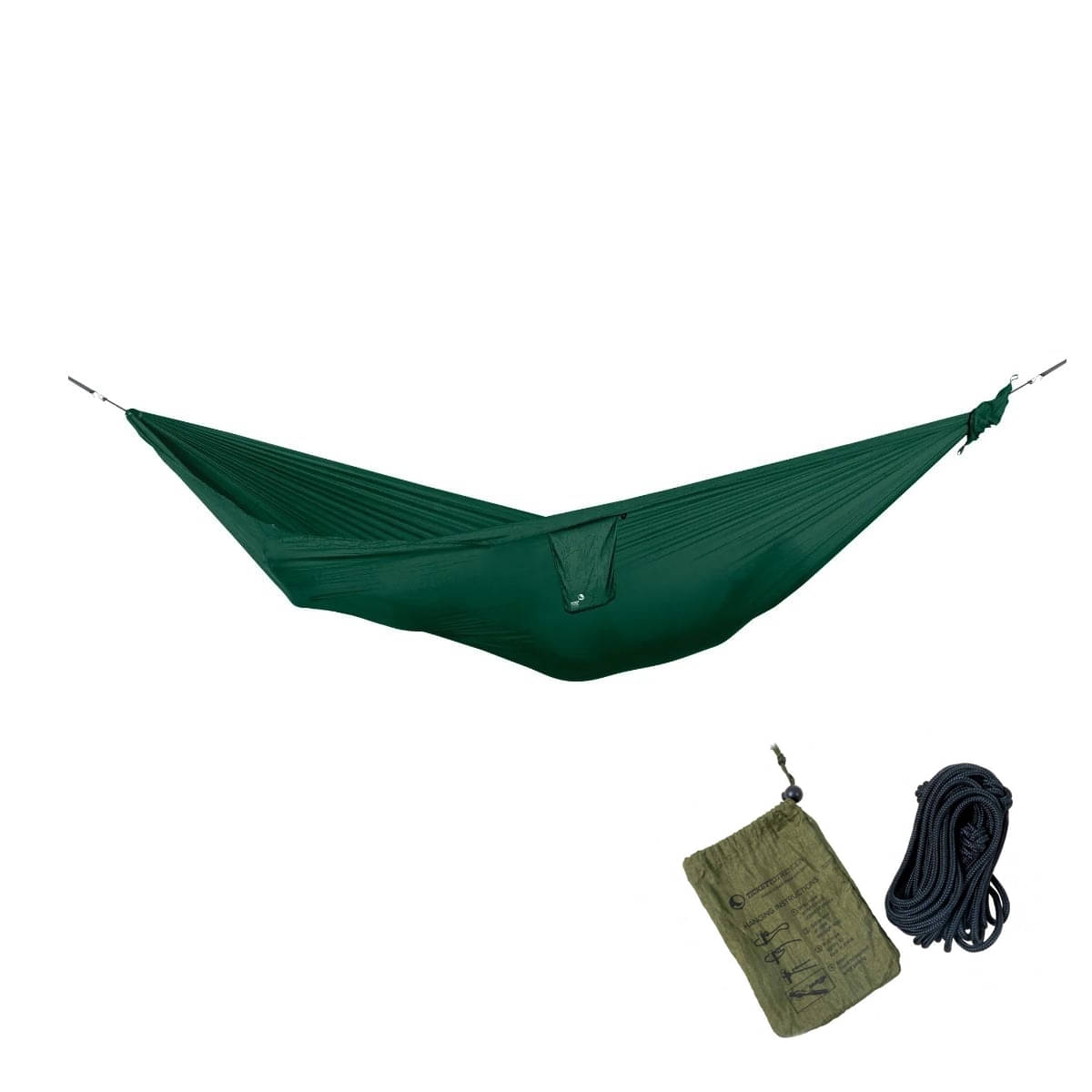 TICKET TO THE MOON Compact Hammock Haengematte Dark Green inkl. Nautical Ropes - TMC05 TMROPE