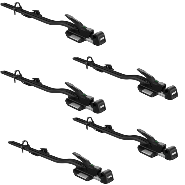 THULE 568 TopRide Fahrradtraeger Dach 5er Set Spar-Pack