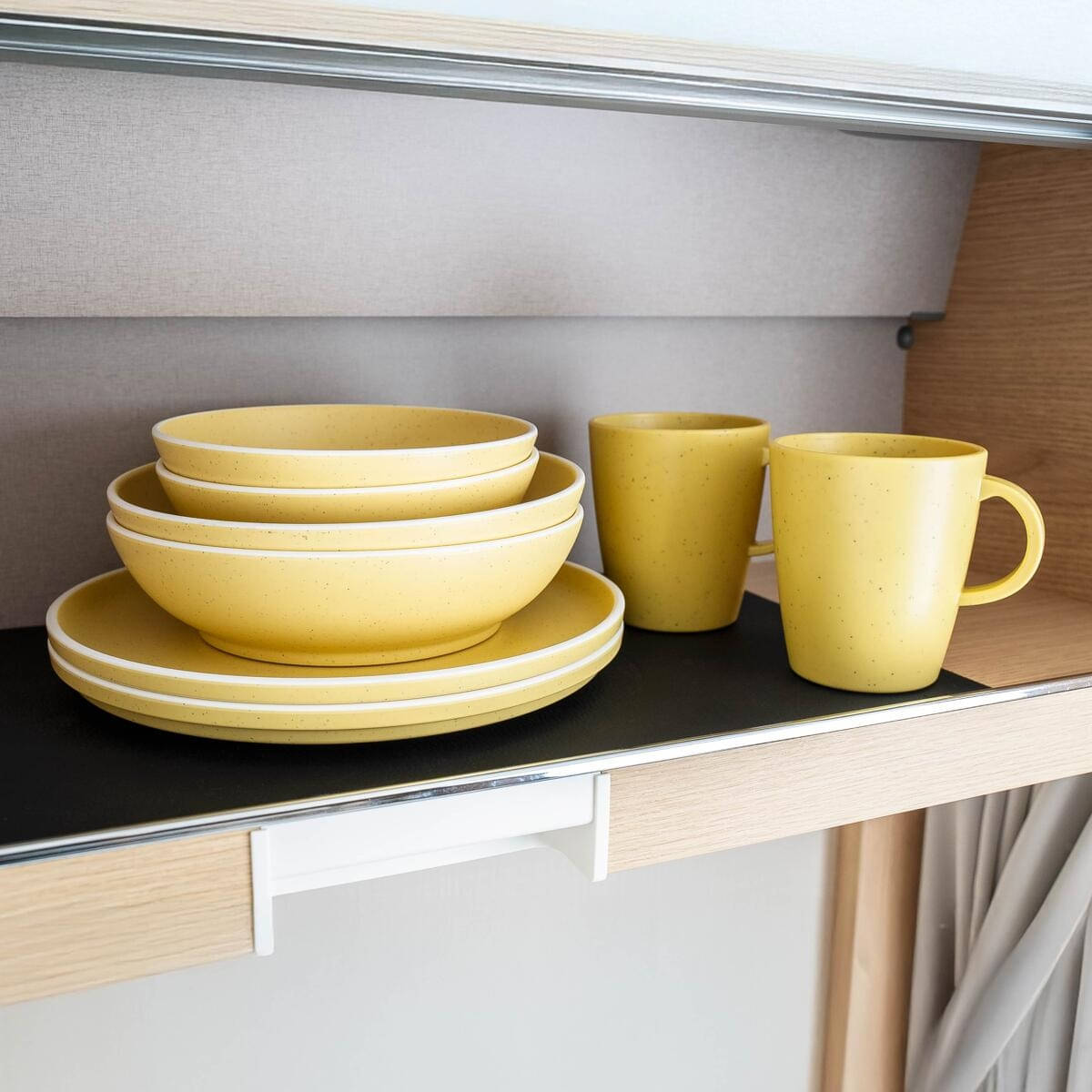 BRUNNER x SILWY DOLOMIT MAGNETIC ANTISLIP Geschirr-Set Gelb 11-tlg- - 0842050N.C88