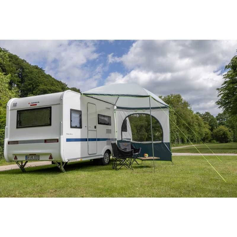 REIMO TENT Sonnenvordach PALM BEACH 2 - 300 x 240 cm - Grau-Lime - 900152