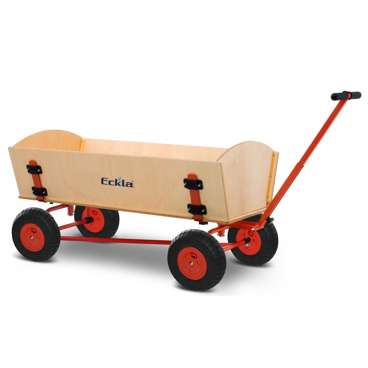 ECKLA Bollerwagen EcklaTrak Fun XXL 120 cm mit Hinterachslenkung und Luftreifen 77811