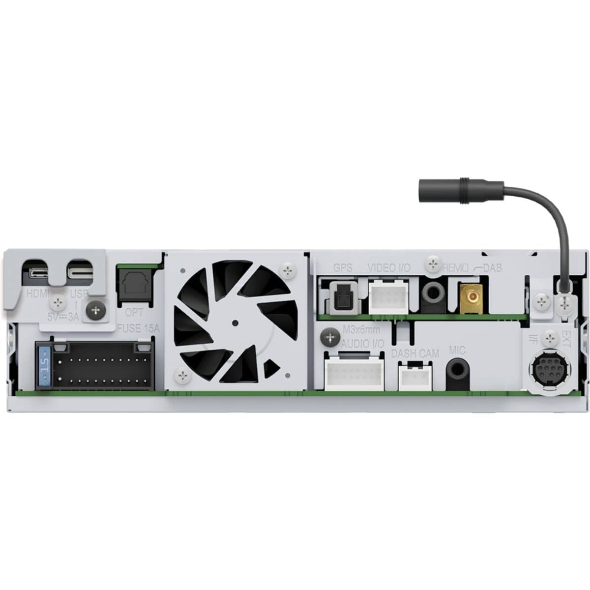 KENWOOD DMX9724XFS-CAMPER inkl- Installations-Kit mit LFB fuer Ford Transit Custom ab Bj. 2018 - DMX9724XDS-CAMPER KITFOPROFB