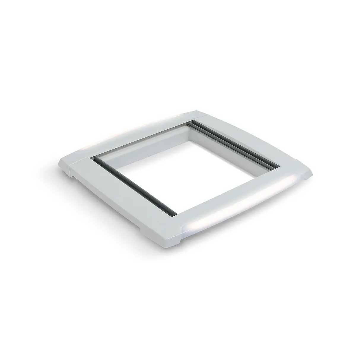 MPK binnenframe dubbele plissé voor MPK dakluiken 40 x 40 cm crèmewit met LED - gecontroleerde retour MPK Innenrahmen Doppelplissee fuer MPK Dachhauben 40 x 40 cm cremeweiss mit LED - 4750.22PLW-K