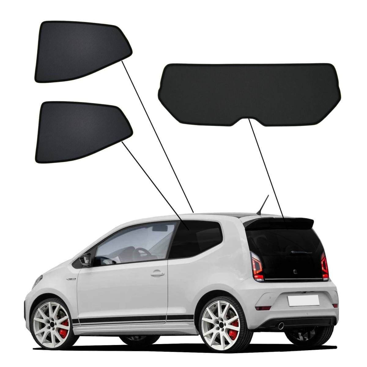 WINDESA SunClip Sonnenschutz - Sichtschutz VW Up Bj. 2011-2023 Set BC - sun-10431bc