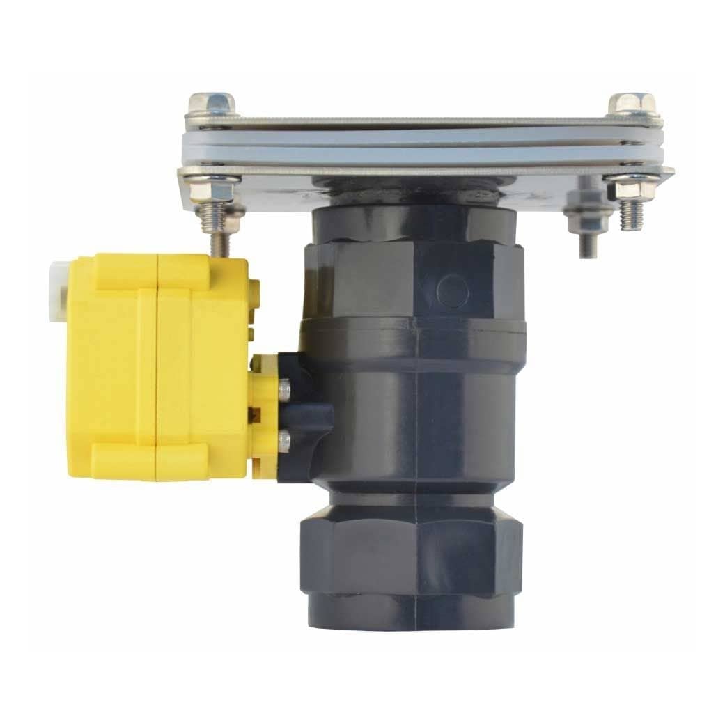 LILIE Systeem GrauGELB Elektrische kogelkraan 40 mm kunststof, doorstroming: 530 mm² tankaansluiting - gecontroleerde B-kwaliteit LILIE System GrauGELB Elektrischer Kugelhahn 40 mm Kunststoff- Durchfluss- 530 mm² Tankanschluss