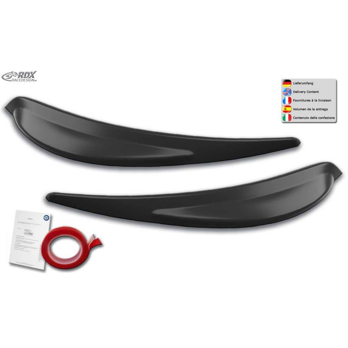 RDX Racedesign Scheinwerferblenden Boeser Blick fuer DACIA Lodgy - Dokker SD Bj. 2012-2022 - RDSB205