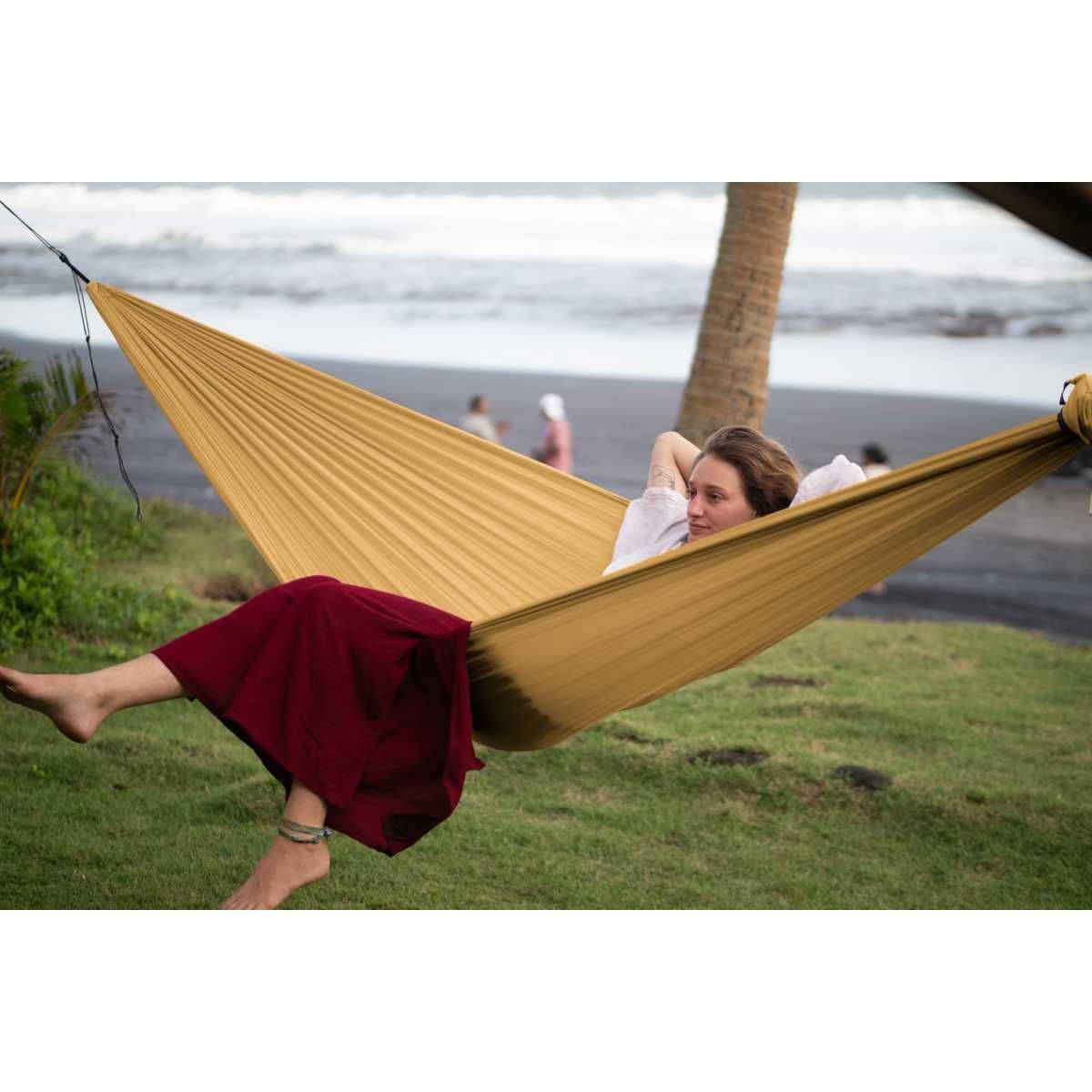 TICKET TO THE MOON Compact Hammock Haengematte Sand inkl. Nautical Ropes - TMC70 TMROPE