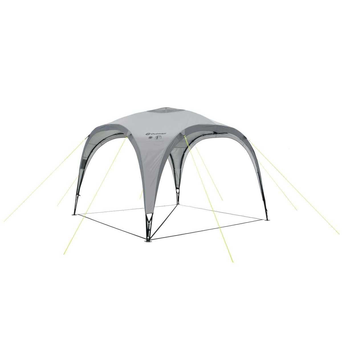 Outwell Pavillon Event Lounge M 300 x 300 cm mit 4 Seitenwaenden mit Fenster