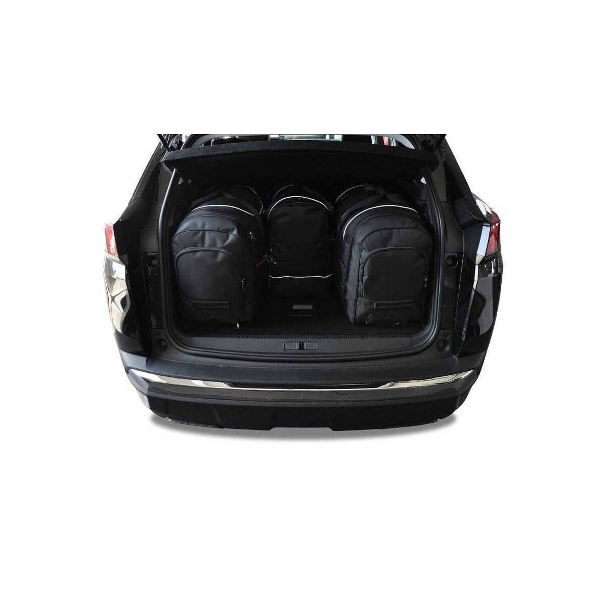 KJUST Kofferraum Taschen Set fuer PEUGEOT 3008 ab Bj. 2016 4er-Set - 7032017