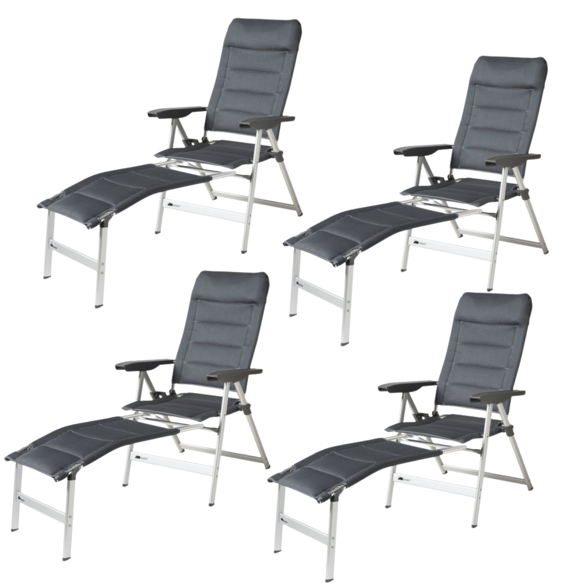 DUKDALF Stuhl Brillante 3D Mesh anthrazit - Beinauflagen 4er-Set - 41-14-8800-4 41-28-8800.4