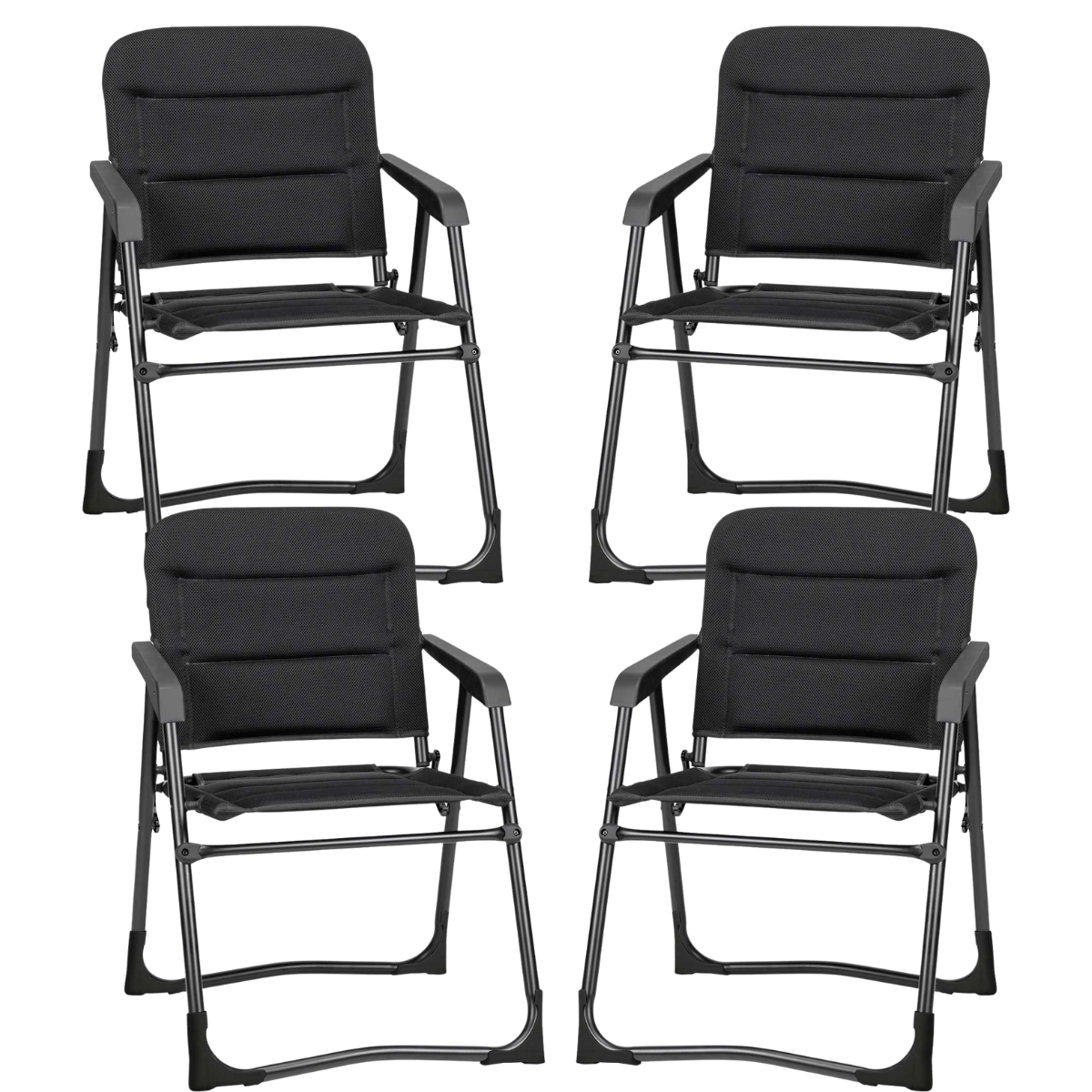 BRUNNER Campingstuhl ARAVEL VANCHAIR Anthrazit 4er-Set - 0404077N.C09