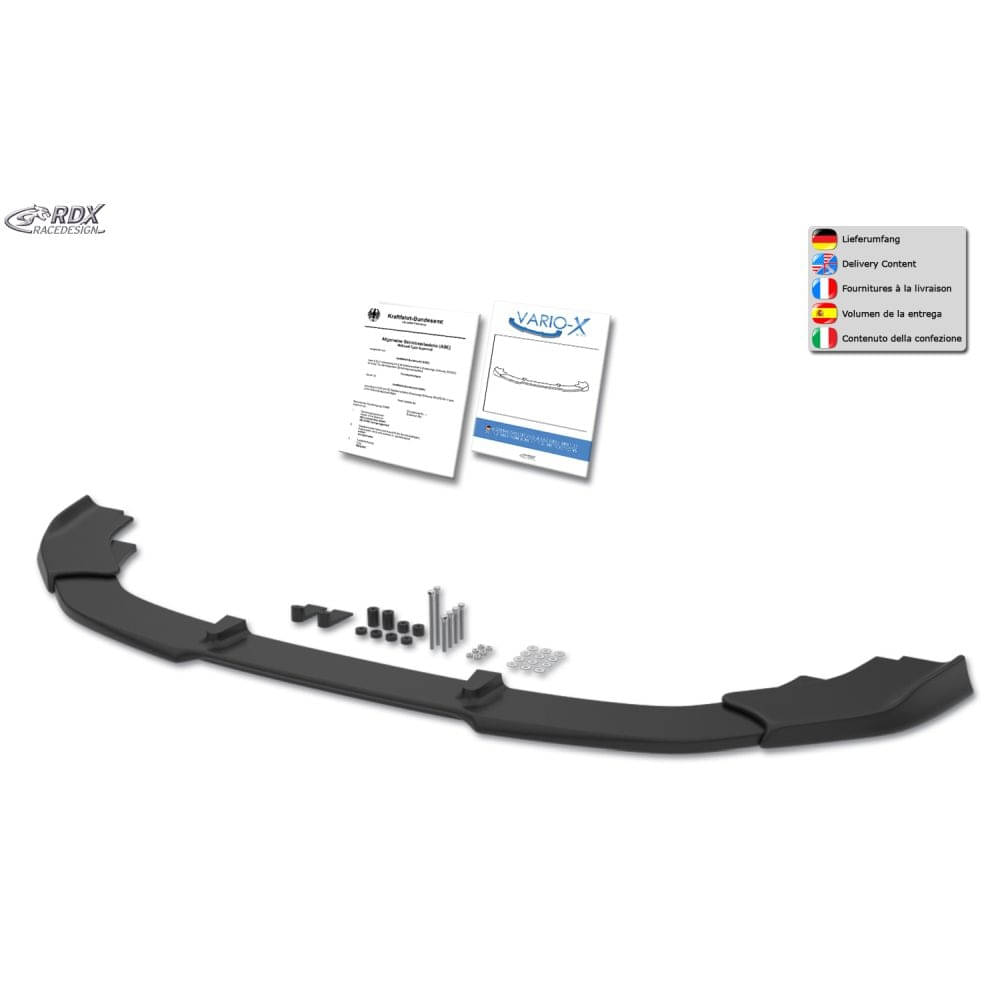 RDX Frontspoiler Frontlippe VARIO-X fuer HYUNDAI KONA N-N-Line Bj. 2020-2023 - RDFAVX30283