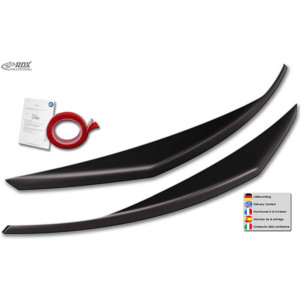 RDX Racedesign Scheinwerferblenden Boeser Blick fuer KIA Optima JF Bj. 2015-2020 - RDSB191