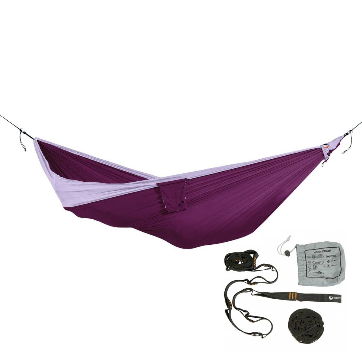 TICKET TO THE MOON King Size Hammock Hängematte Plum / Light Purple inkl. Moon Straps TICKET TO THE MOON King Size Hammock Haengematte Plum - Light Purple inkl. Moon Straps - TMK7819 TMSTRAP