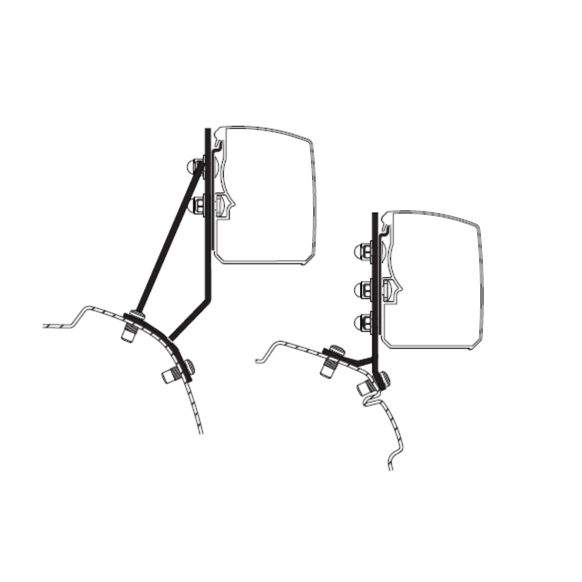 THULE Adapter Kit Ford Custom V710 / VW T7 Transporter ab Bj. 2023 für Markise 3200 302952