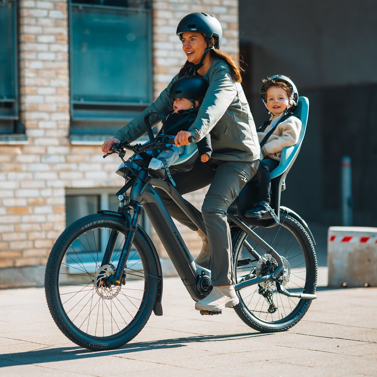THULE Yepp 2 Mini Fahrradkindersitz Frontmontage Soft Sand - 12041103