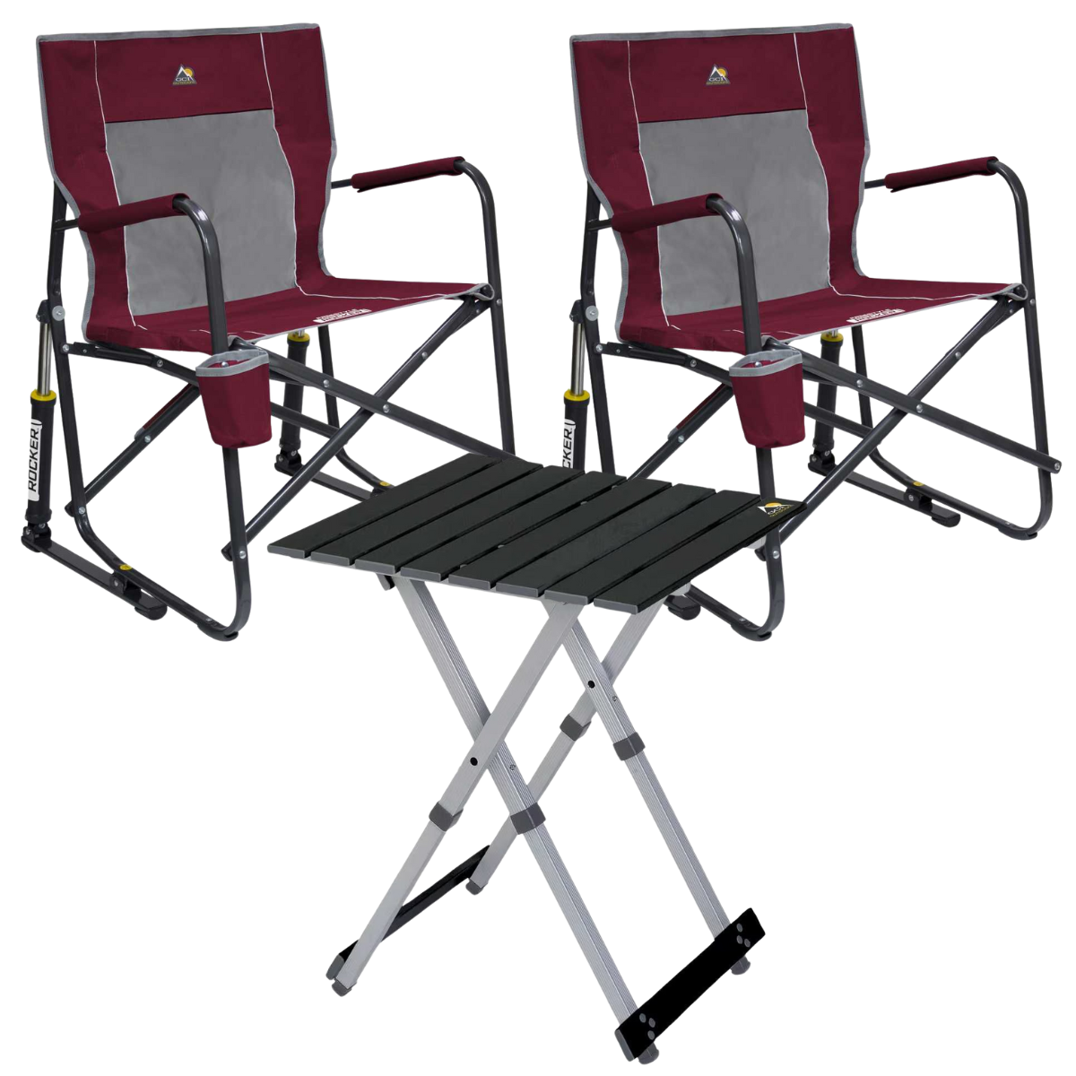 Set GCI Tisch Camp Table 20 & 2 Schaukelstühle Freestyle Rocker Cinnamon Set GCI Tisch Camp Table 20 - 2 Schaukelstuehle Freestyle Rocker Cinnamon - 37072 39126